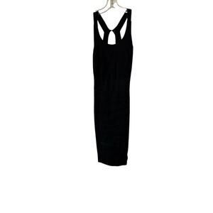 NEW VTG Mathilde France CRISSCROSS OPEN BACK LINEN DRESS SZ L (44)